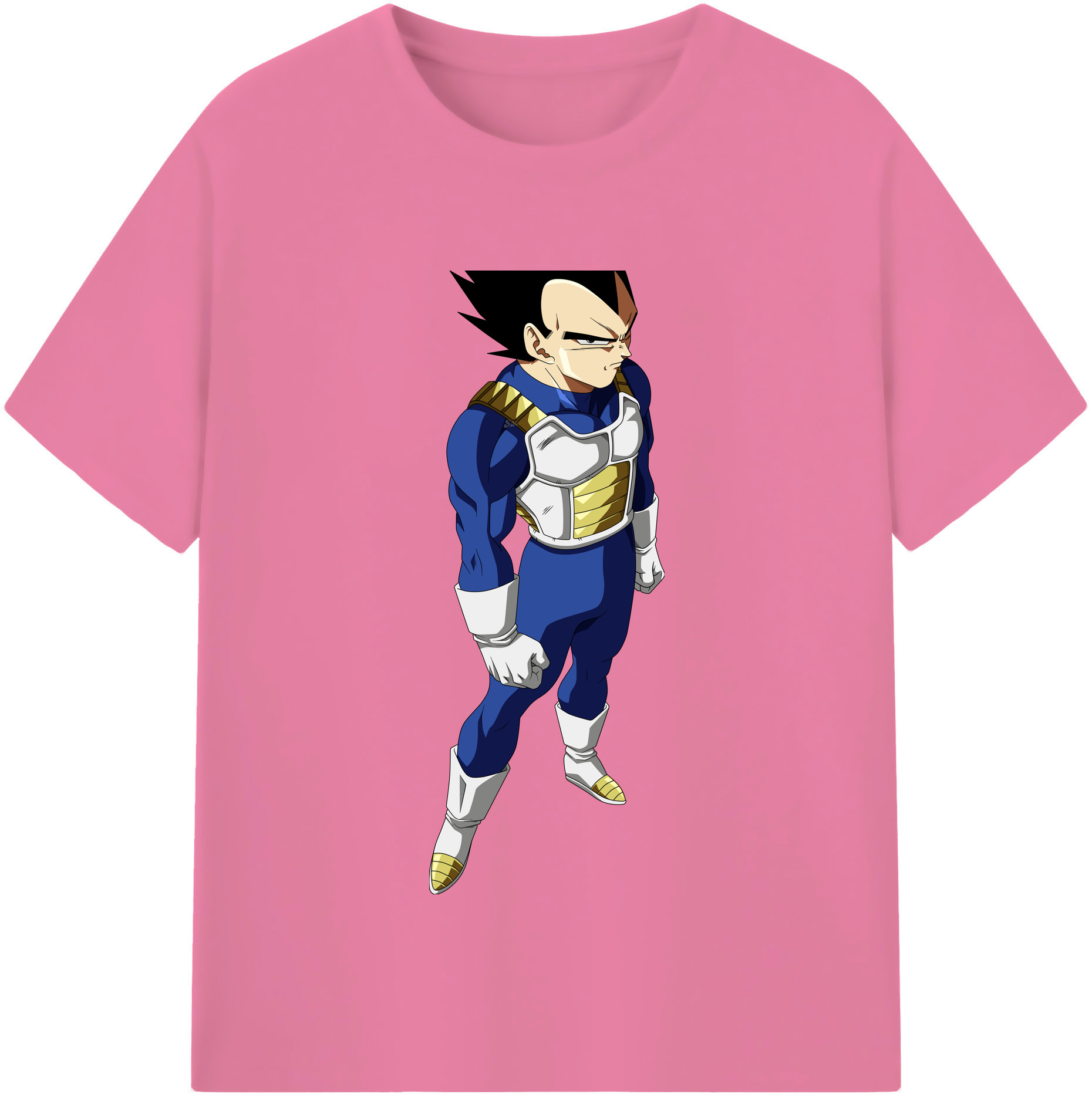 （画像用） ドラゴンボール ベジータ四世（Bejīta Yonsei）DRAGON BALL Vegeta IV 綿100％半袖Tシャツ（フロントプリント）